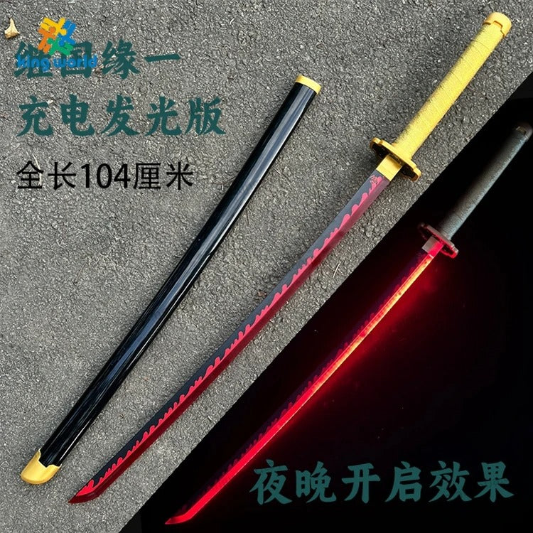 Yoriichi Tsugikuni LED Light-Up Katana - Demon Slayer Replica