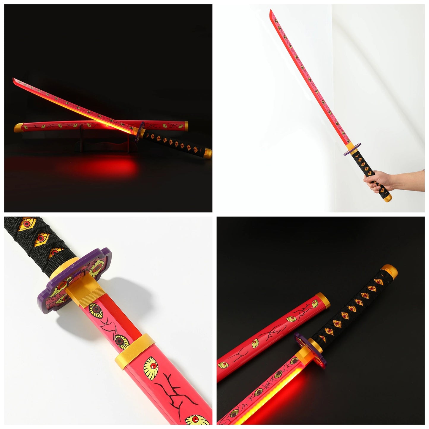 Kokushibo's Moon Breathing Katana Replica with LED Light - Demon Slayer Corps