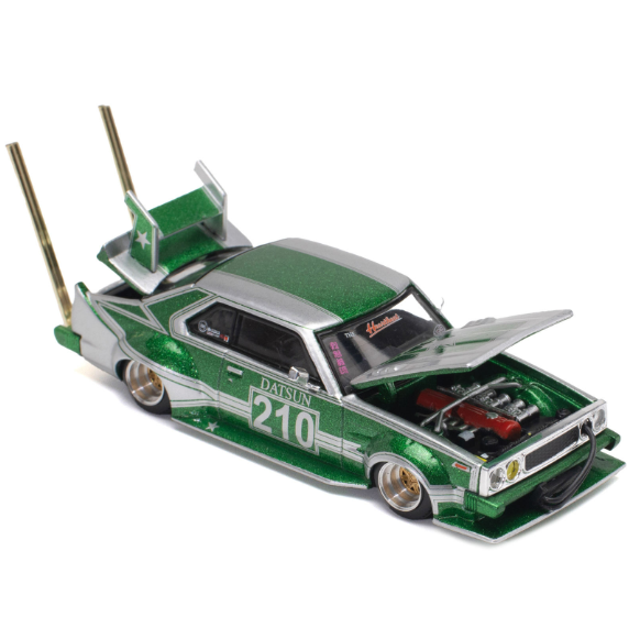 XCARTOYS S9-05 Datsun 210 "Pop Race" Bosozoku Style 1/64 Diecast Model