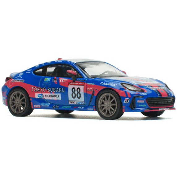 POP RACE PR64-89 Subaru BRZ Race Car 1/64 Diecast Model