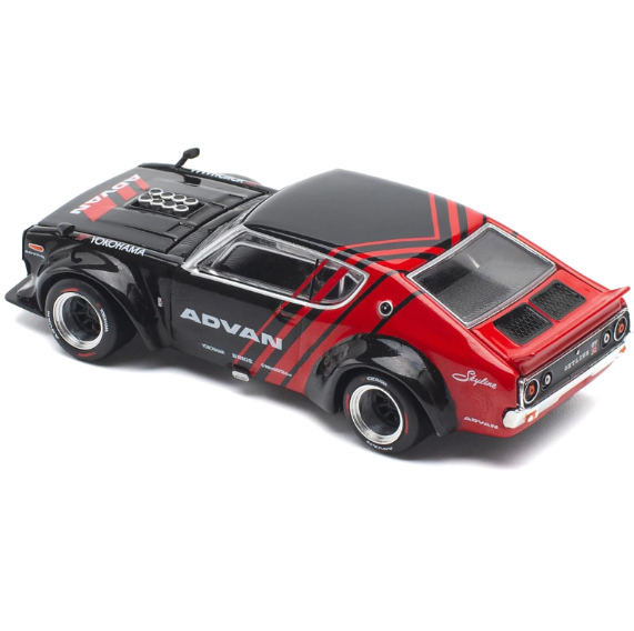 POP RACE PR64-199 Skyline KPGC110 (Kenmeri) ADVAN 1/64 Diecast Model