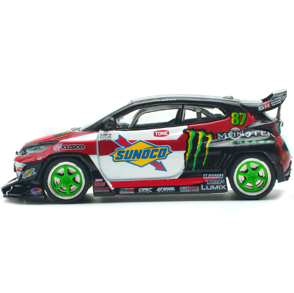 POP RACE PR64-106 Toyota GR Yaris Pandem Race Livery 1/64 Diecast Model