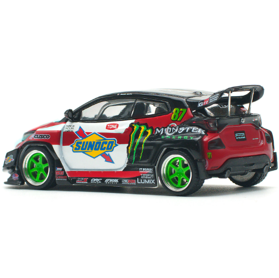 POP RACE PR64-106 Toyota GR Yaris Pandem Race Livery 1/64 Diecast Model