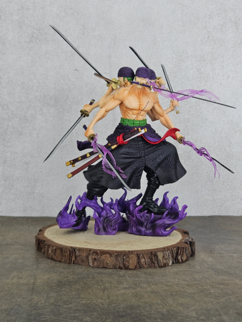 One Piece Zoro 3 Face Asura Version 9 Swords 30 cm Figure