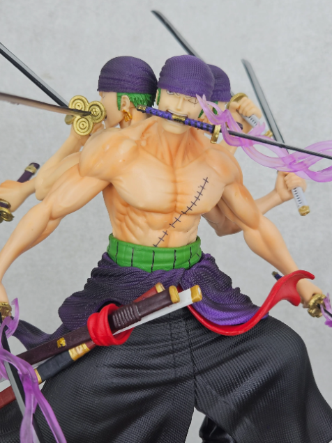 One Piece Zoro 3 Face Asura Version 9 Swords 30 cm Figure