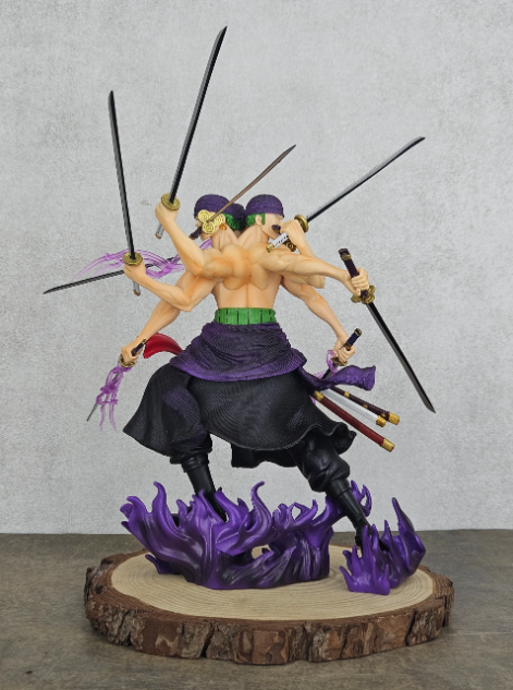 One Piece Zoro 3 Face Asura Version 9 Swords 30 cm Figure