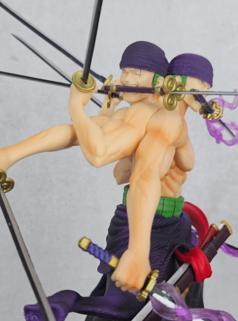 One Piece Zoro 3 Face Asura Version 9 Swords 30 cm Figure