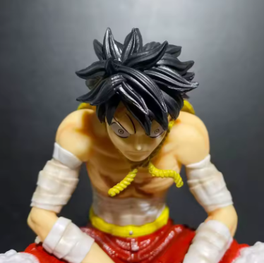 Monkey D. Luffy on Barrel Figure One Piece with 3 Faces
