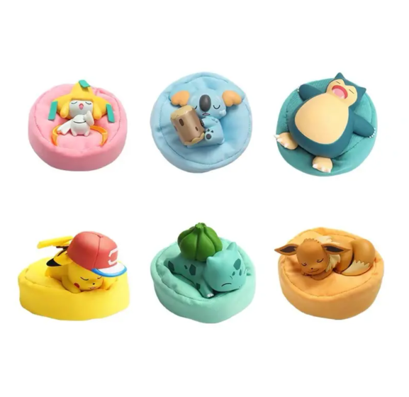 Sleeping Pokémon Mini Figures