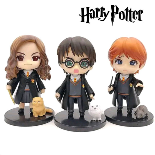 Harry Potter, Hermione, Ron Action Figures
