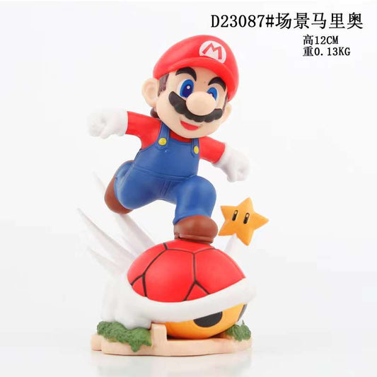 Super Mario Running on Koopa Shell PVC Statue