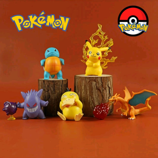 Pokémon Action Figure Set (6 Pcs, 6-7cm)