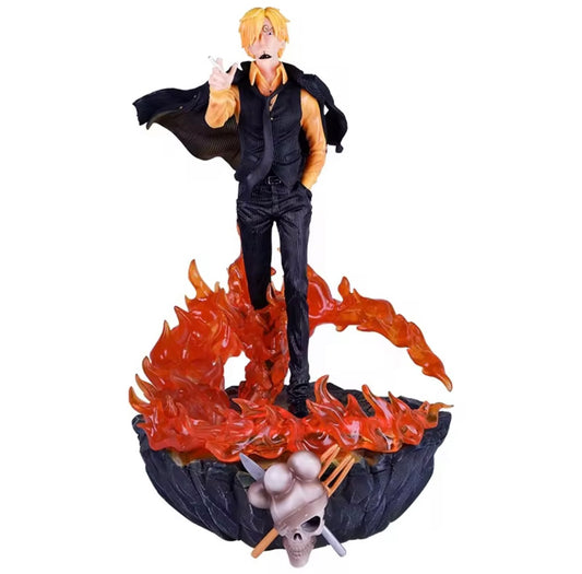 One Piece  Sanji Action Figure Luffy Sauron Illuminated Scene