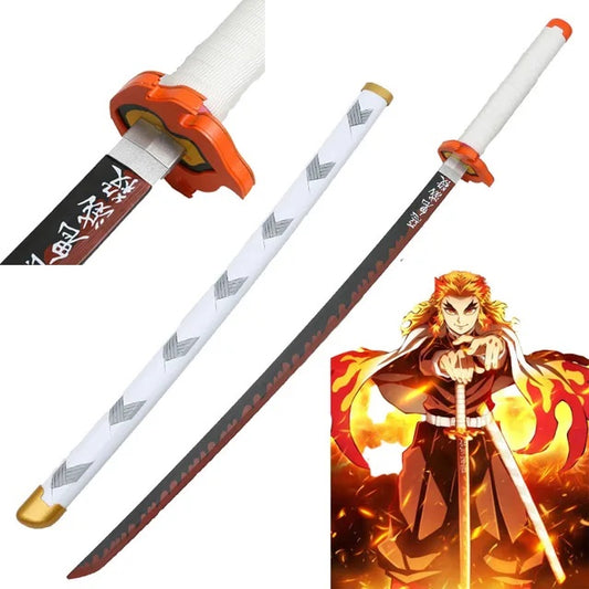 Kyojuro Rengoku's Nichirin Flame Hashira Katana - Demon Slayer