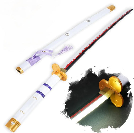 Yama Enma White LED Light-Up Katana - One Piece Replica Sword