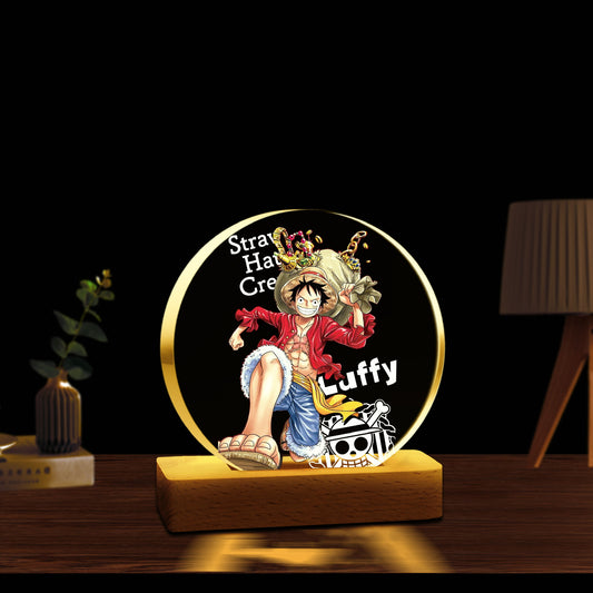 One Piece Monkey D. Luffy 3D Illusion LED Lamp