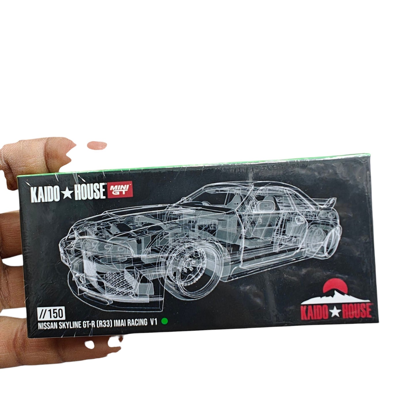 Nissan Skyline GT-R (R33) Custom Race Green 1/64 Diecast Model