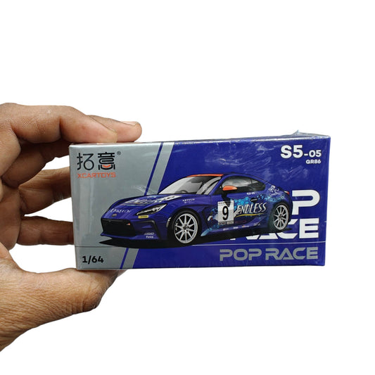 POP RACE PR64-25 Toyota GR86 "Endless" Race Car 1/64 Diecast Model