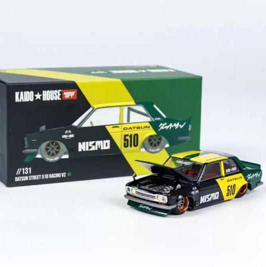 Kaido House Mini GT //131 Datsun Street 510 Racing V2 1/64 Diecast Model